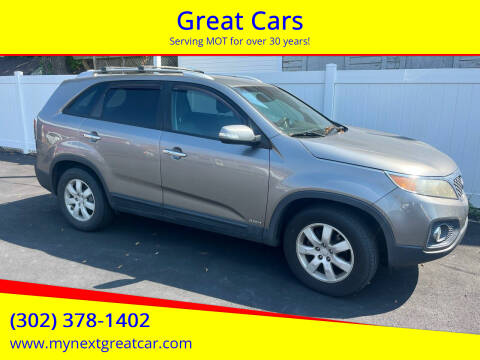 2012 Kia Sorento for sale at Great Cars in Middletown DE