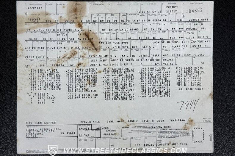 1979 Pontiac Firebird