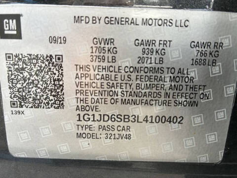 2020 Chevrolet Sonic LT