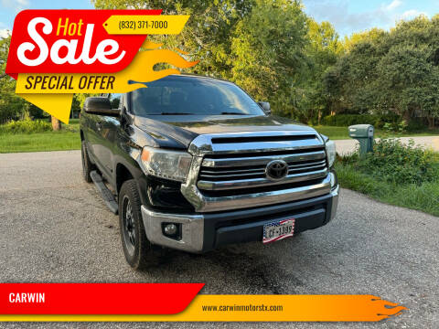 2016 Toyota Tundra for sale at CARWIN in Katy TX