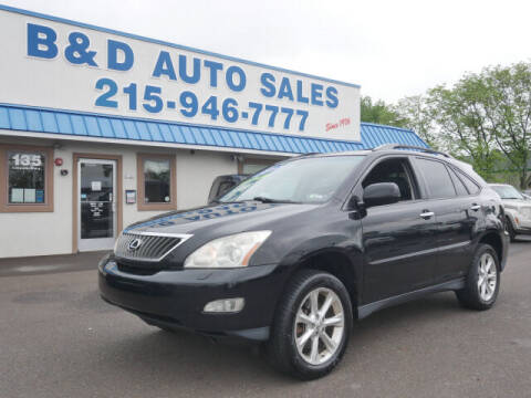 2009 Lexus RX 350 for sale at B & D Auto Sales Inc. in Fairless Hills PA