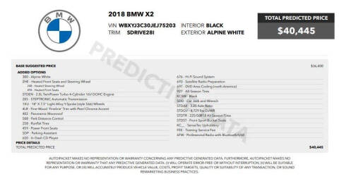 2018 BMW X2 sDrive28i