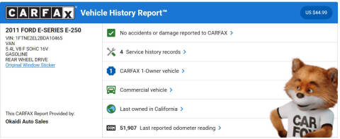 2011 Ford E-Series E-250