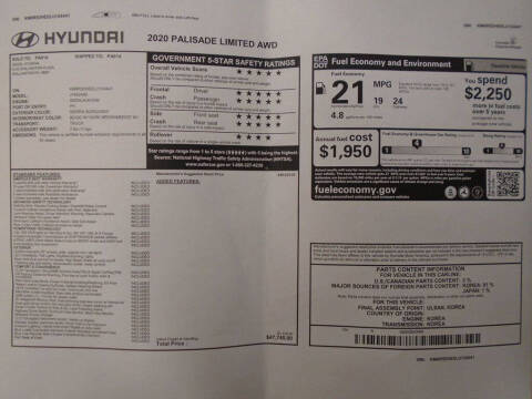 2020 Hyundai Palisade Limited