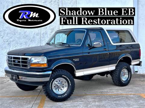 1993 Ford Bronco for sale at ROGERS MOTORCARS in Houston TX