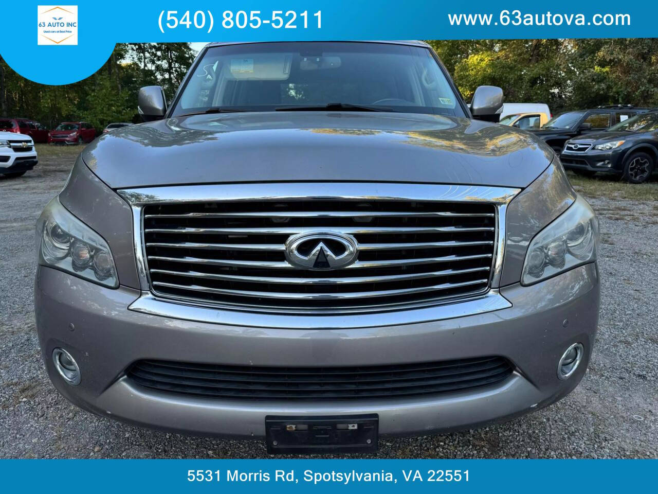 2013 INFINITI QX56 for sale at 63 Auto Inc in Spotsylvania, VA