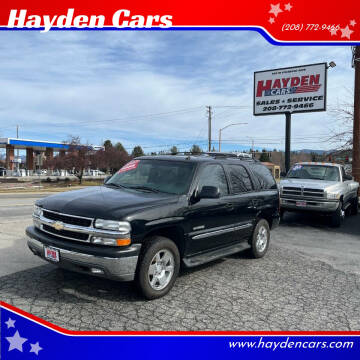 2002 Chevrolet Tahoe for sale at Hayden Cars in Coeur D Alene ID
