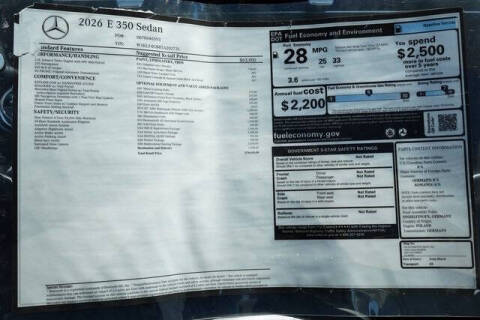 2026 Mercedes-Benz E-Class E 350