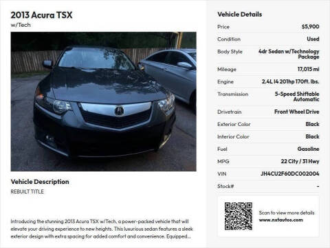 2013 Acura TSX