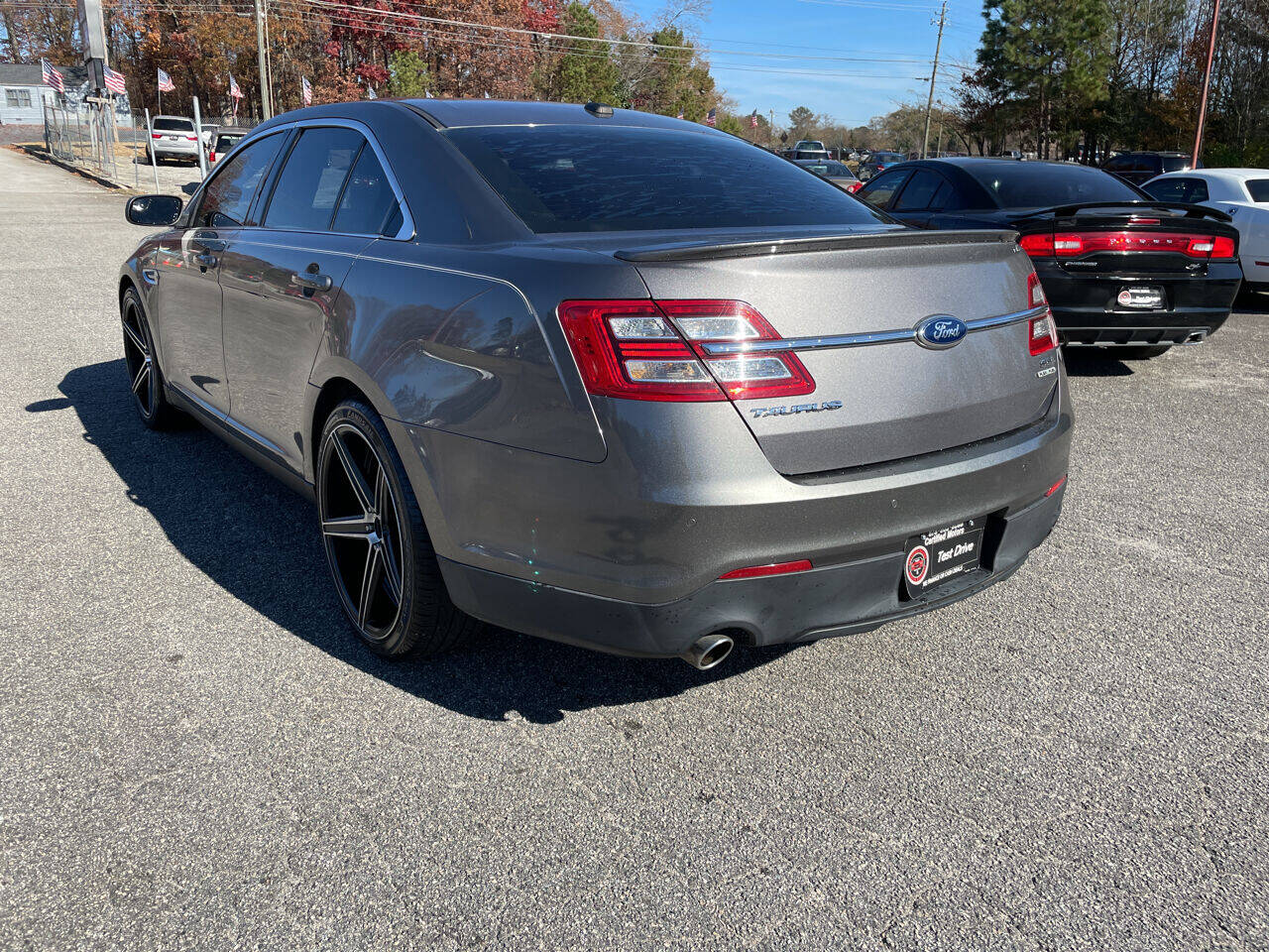 Gray 2013 Ford Taurus SEL SEL 4dr Sedan 3