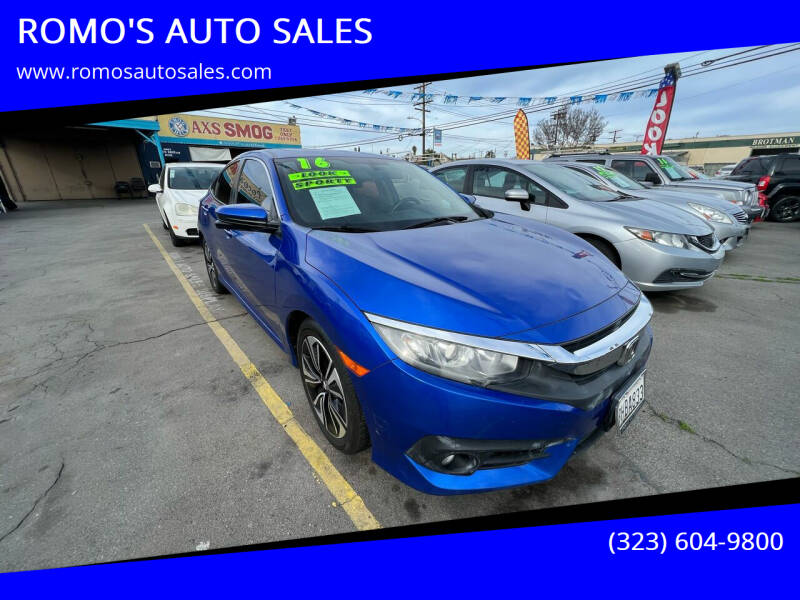 2016 Honda Civic for sale at ROMO'S AUTO SALES in Los Angeles CA