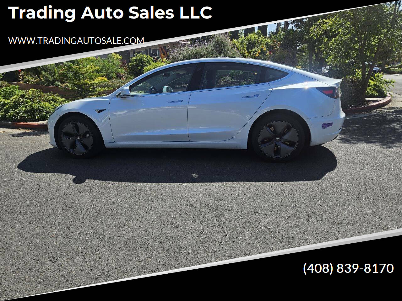 White 2019 Tesla Model 3 Standard Range Plus Standard Range Plus 4dr Fastback 1