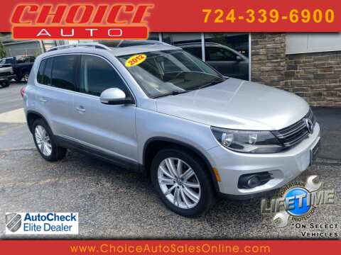 2012 Volkswagen Tiguan for sale at CHOICE AUTO SALES in Murrysville PA