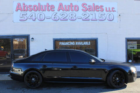2013 Audi A8 L for sale at Absolute Auto Sales in Fredericksburg VA