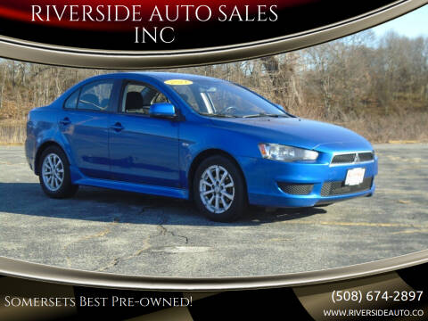 2011 Mitsubishi Lancer for sale at RIVERSIDE AUTO SALES INC in Somerset MA