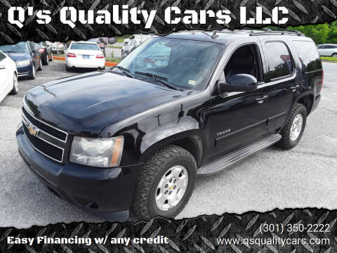 2011 Chevrolet Tahoe for sale at Q's Quality Cars LLC in Capitol Heights MD