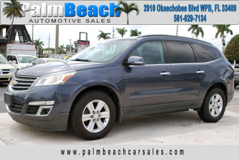 2014 Chevrolet Traverse for sale at Palm Beach Automotive Sales in West Palm Beach FL