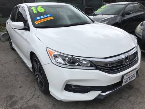 2016 Honda Accord for sale at CAR GENERATION CENTER, INC. in Los Angeles CA
