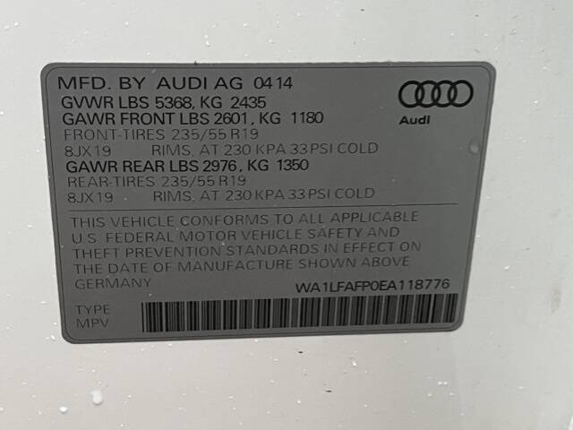 2014 Audi Q5 2.0T quattro Premium Plus