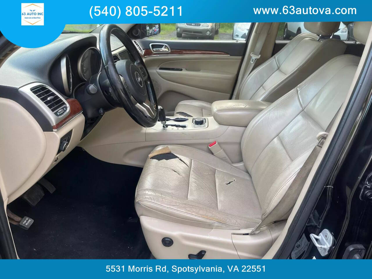 2012 Jeep Grand Cherokee for sale at 63 Auto Inc in Spotsylvania, VA