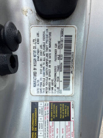 2005 Infiniti G35