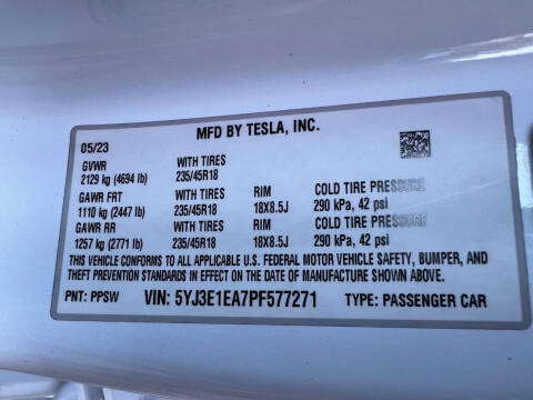 2023 Tesla Model 3