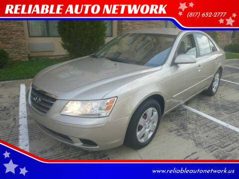 2009 Hyundai Sonata for sale at RELIABLE AUTO NETWORK in Arlington TX
