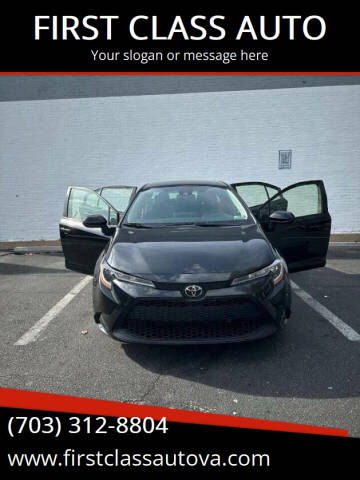 2021 Toyota Corolla for sale at FIRST CLASS AUTO in Arlington VA