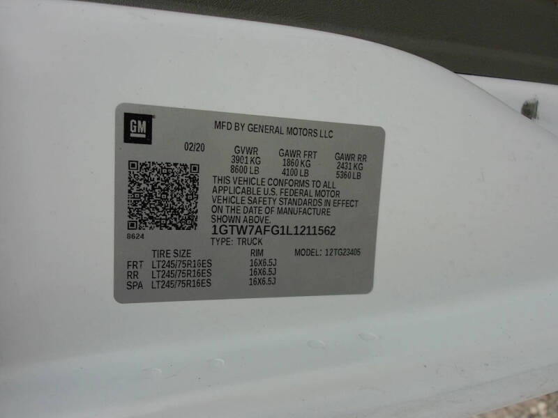 2020 GMC Savana 2500