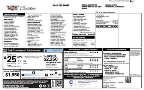 2020 Cadillac CT5 Sport