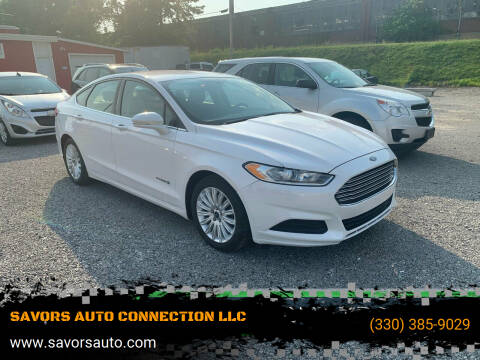 2016 Ford Fusion Hybrid for sale at SAVORS AUTO CONNECTION LLC in East Liverpool OH