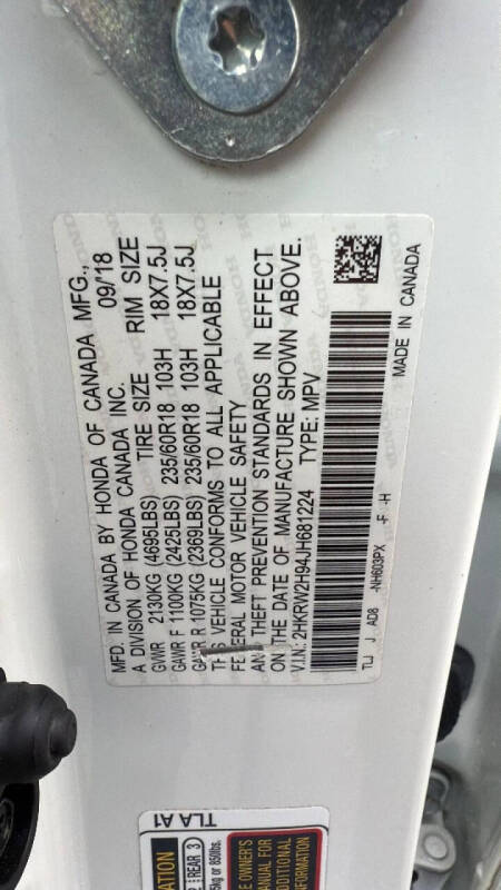 2018 Honda CR-V Touring