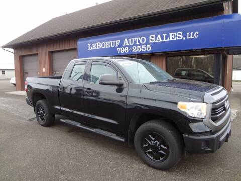 2014 Toyota Tundra for sale at LeBoeuf Auto Sales in Waterford PA