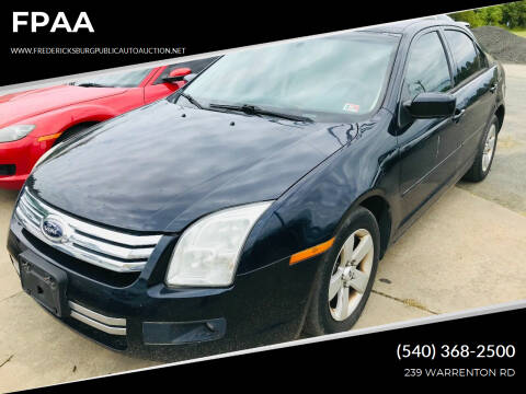 2009 Ford Fusion for sale at FPAA in Fredericksburg VA