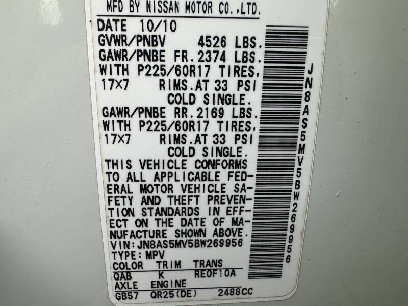 2011 Nissan Rogue SV