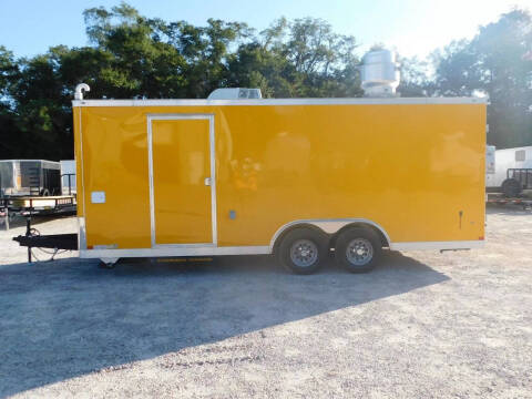 2026 Covered Wagon Trailers 8.5X20 with Hood Loaded