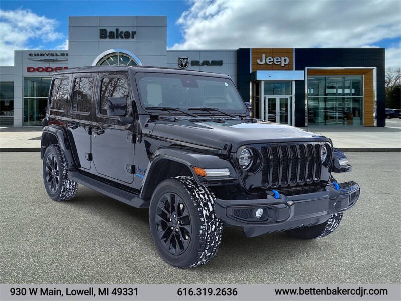 2021 Jeep Wrangler Unlimited for sale at Baker Chrysler Dodge Jeep Ram in Lowell MI