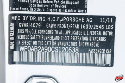 2012 Porsche 911 Carrera S