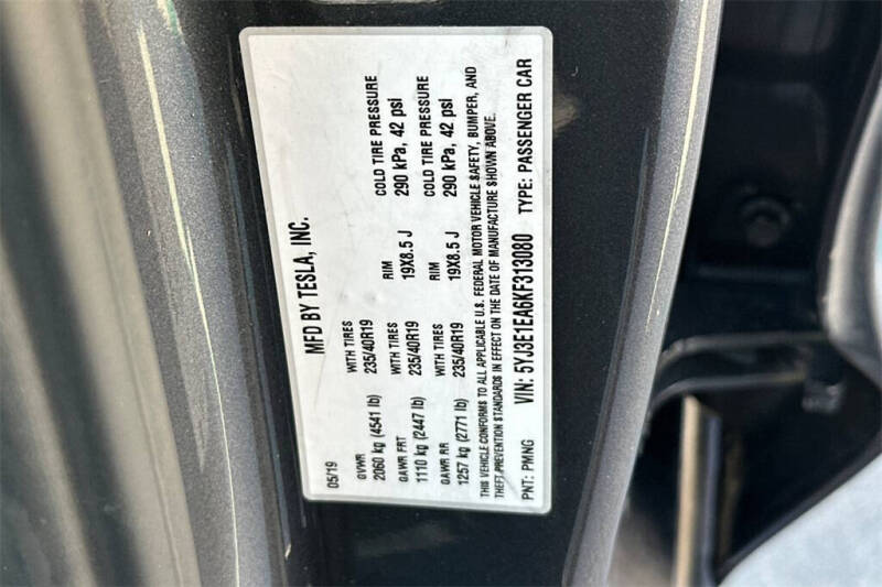 2019 Tesla Model 3 Standard Range Plus