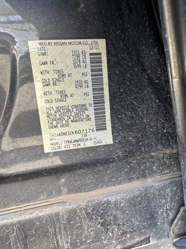 2012 Nissan Armada Platinum