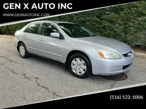 2003 Honda Accord for sale at GEN X AUTO INC in Islip NY