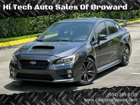 2017 Subaru WRX for sale at Hi Tech Auto Sales Of Broward in Hollywood FL