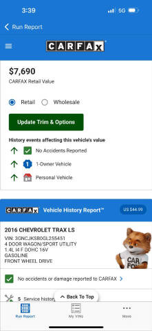2016 Chevrolet Trax LS