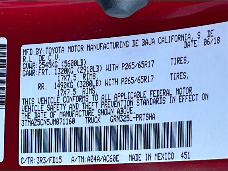 2018 Toyota Tacoma TRD Sport