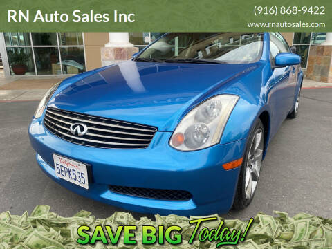 2004 Infiniti G35 for sale at RN Auto Sales Inc in Sacramento CA