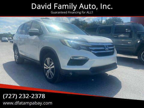 2016 Honda Pilot for sale at David Family Auto, Inc. in New Port Richey FL