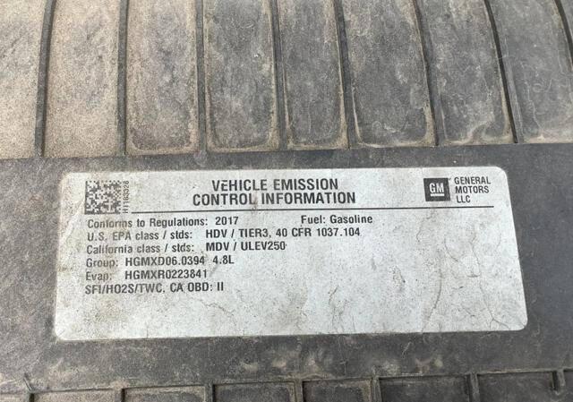 2017 Chevrolet Express 2500