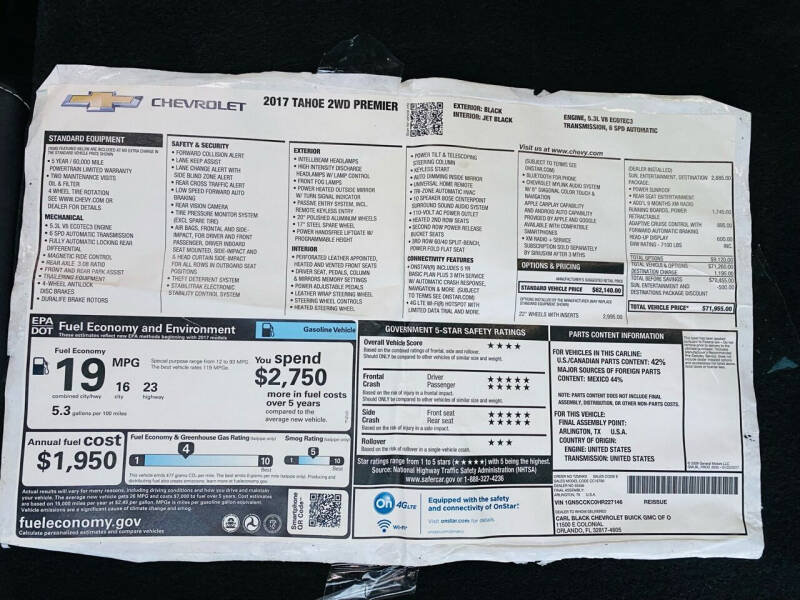 2017 Chevrolet Tahoe Premier