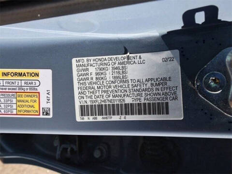 2022 Honda Civic Sport