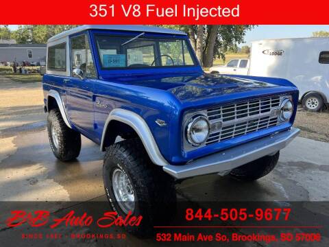 1966 Ford Bronco for sale at B & B Auto Sales in Brookings SD